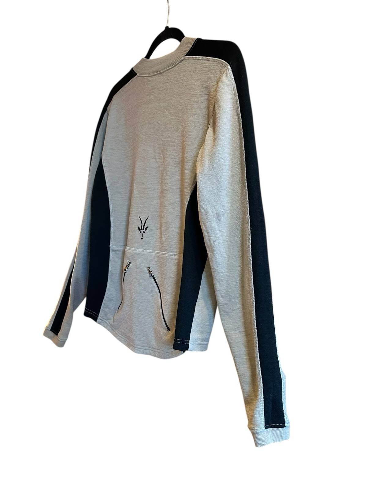 Ibex Womens Large Merino Wool Base layer Outdoor Hiking Camping Fishing 1/2 Zip