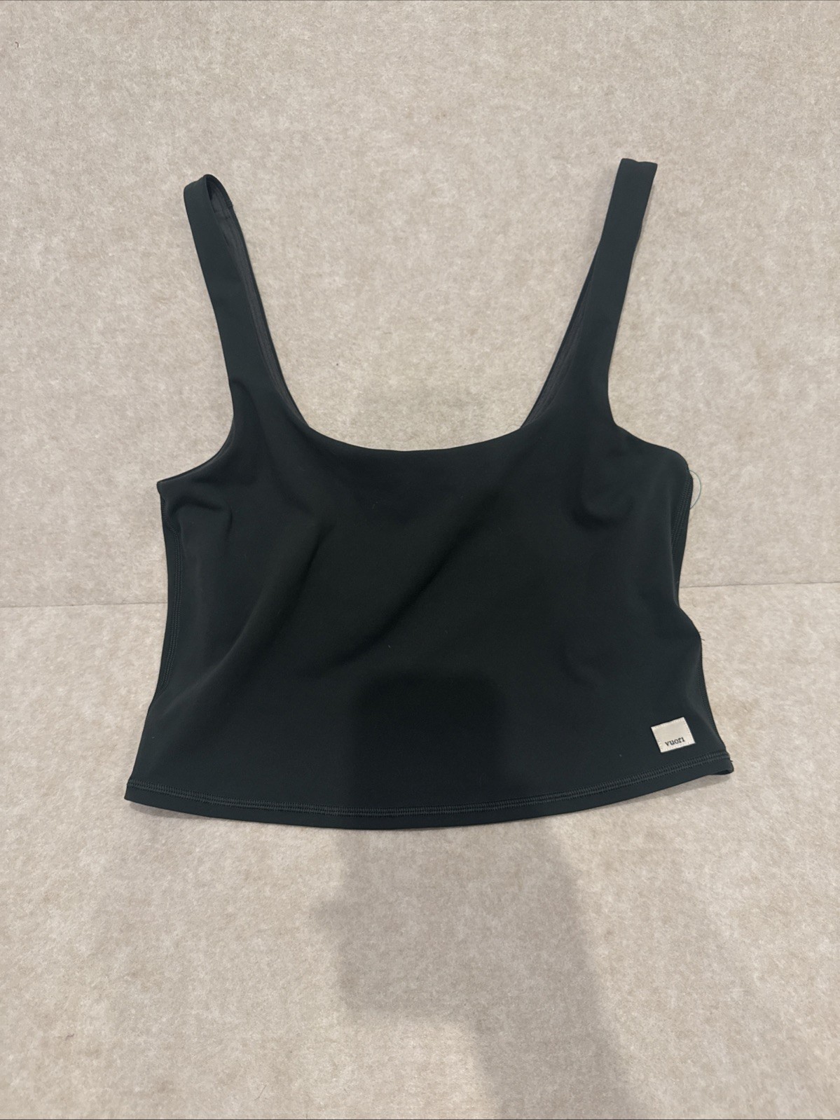 Vuori Daily Crop Tank Top Sleeveless Shirt Padded VW1027 Women’s Medium Green