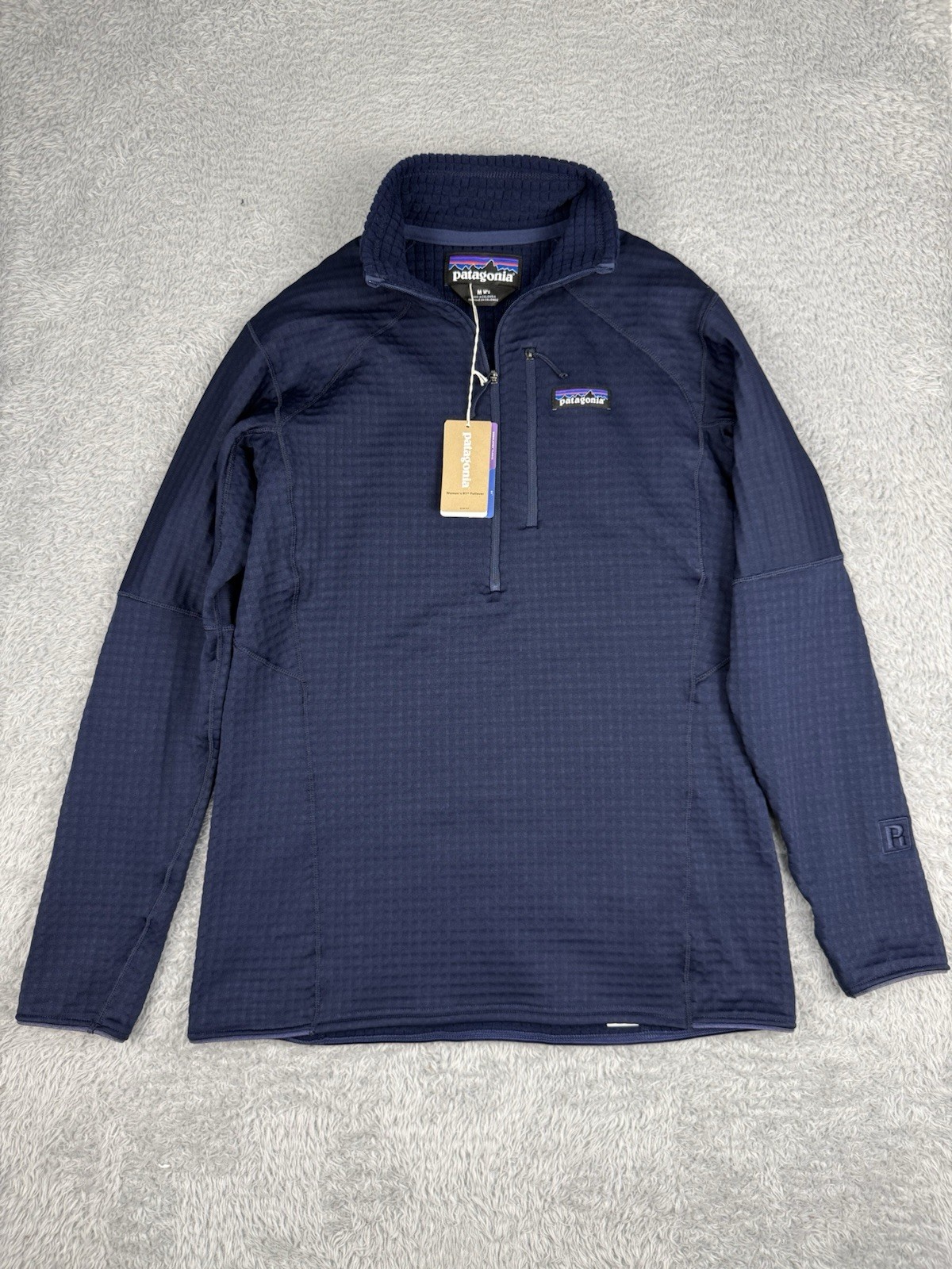 Patagonia R1 Pullover Womens M Blue Polartec 1/4 Zip Fleece NWT 40119