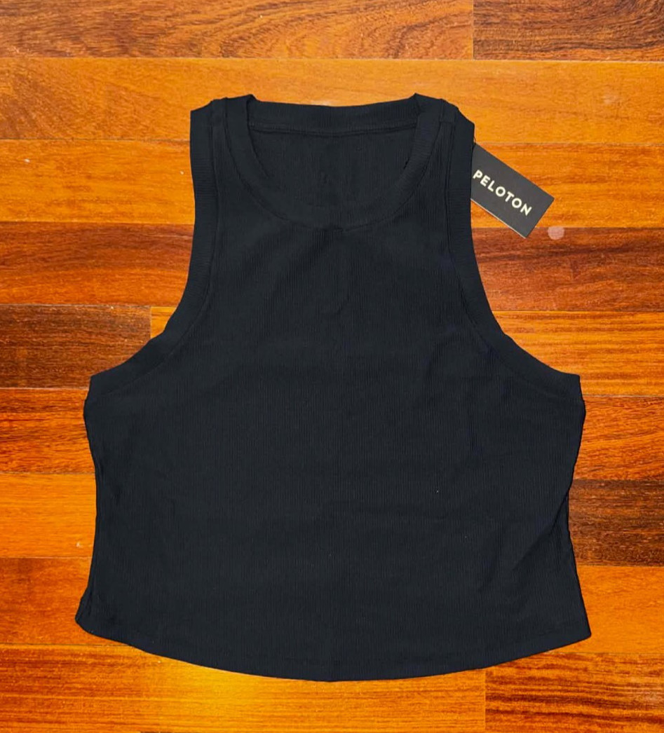 PELOTON Black Performance Rib RACERBACK Tank Top NWT ~ Size 1X