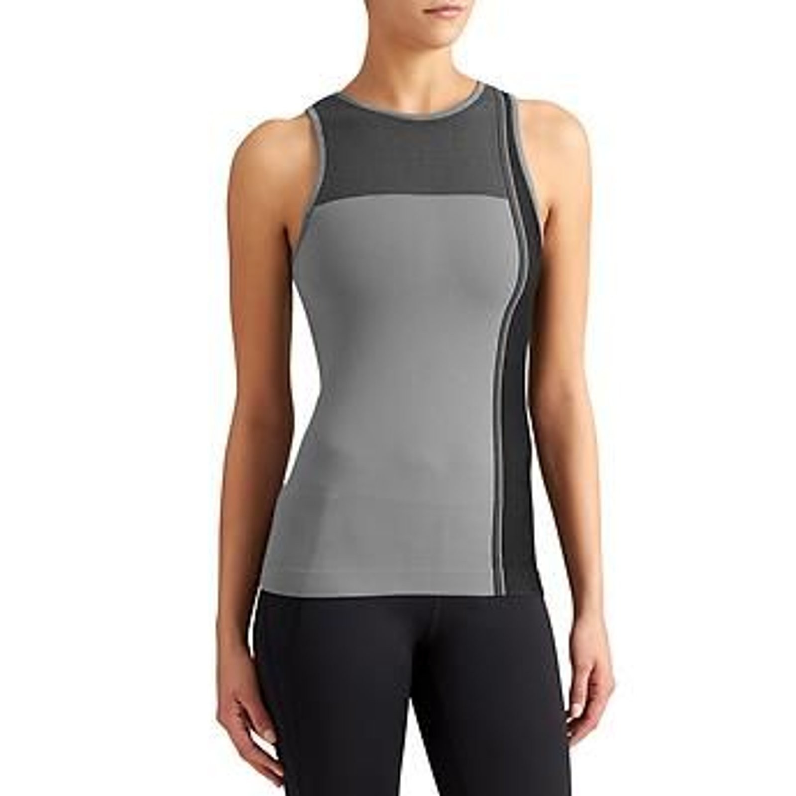 Athleta x Derek Lam 10C Block Avenue Tank Top Grey Black Women’s Size Small