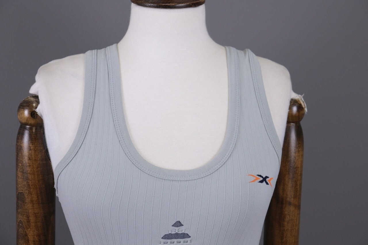 X-Bionic White Sleeveless Top Jersey Base Layer Thermo Tank Short Size S/M