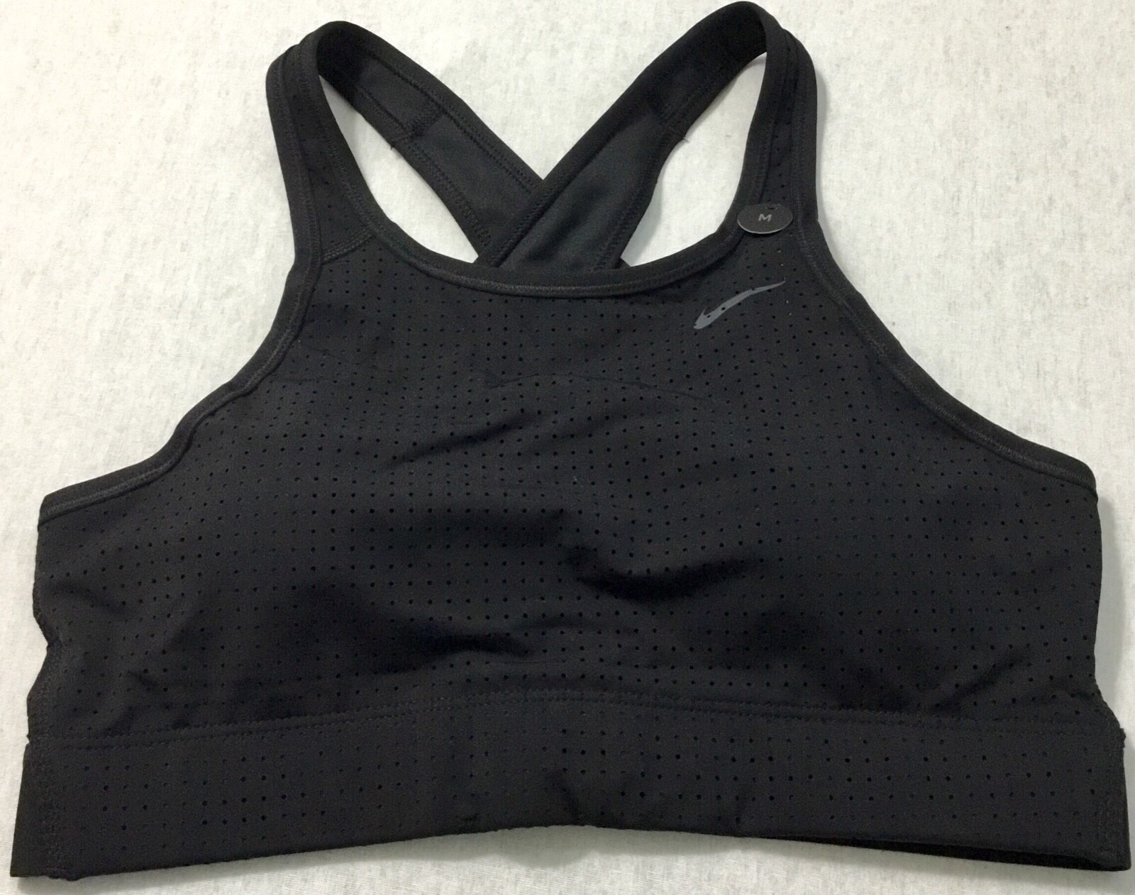 NIKE Women’s Classic Crossback Bra Medium Support BQ5815 Black Size XS