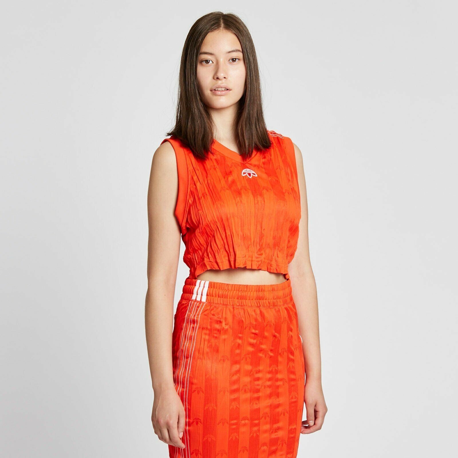 ADIDAS ORIGINALS x Alexander Wang Unisex ‘AW Crop Jersey’ M Bold Orange **NWT**
