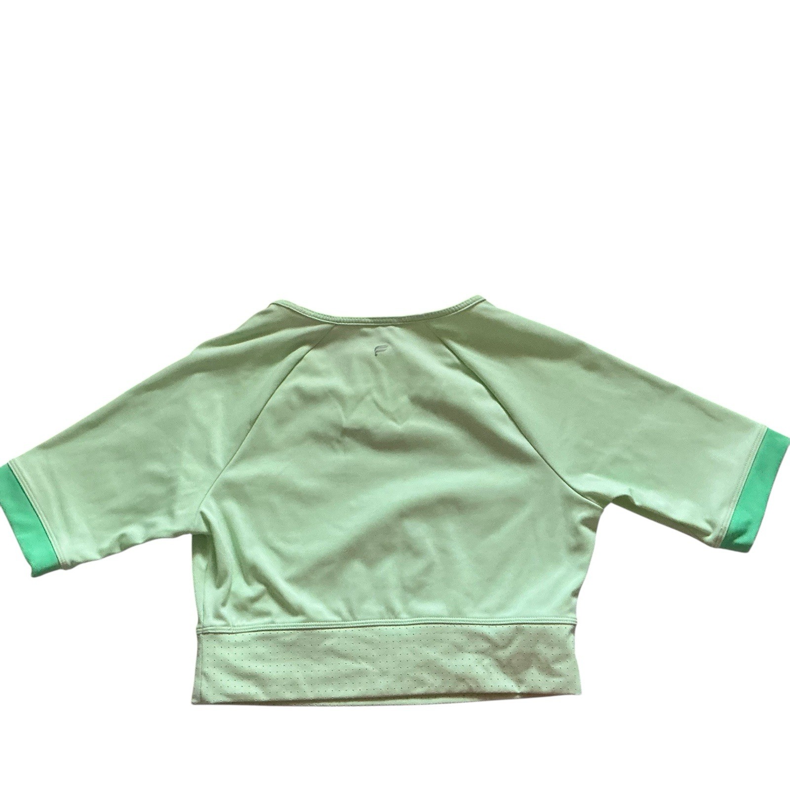 Fabletics Avah Color Block Cut Off Sleeve Crop Top Size M Reg $59.95