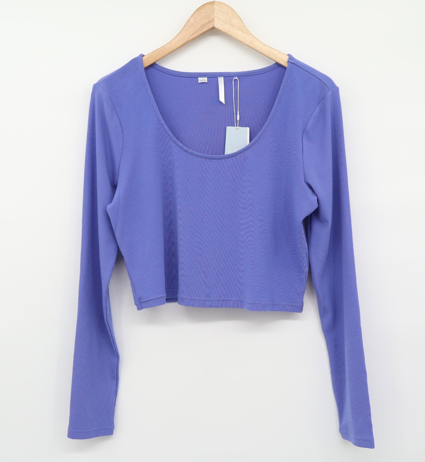 Travis Mathew Women’s Solara Cloud Rib Long Sleeve Top Baha Blue Sz XL NEW