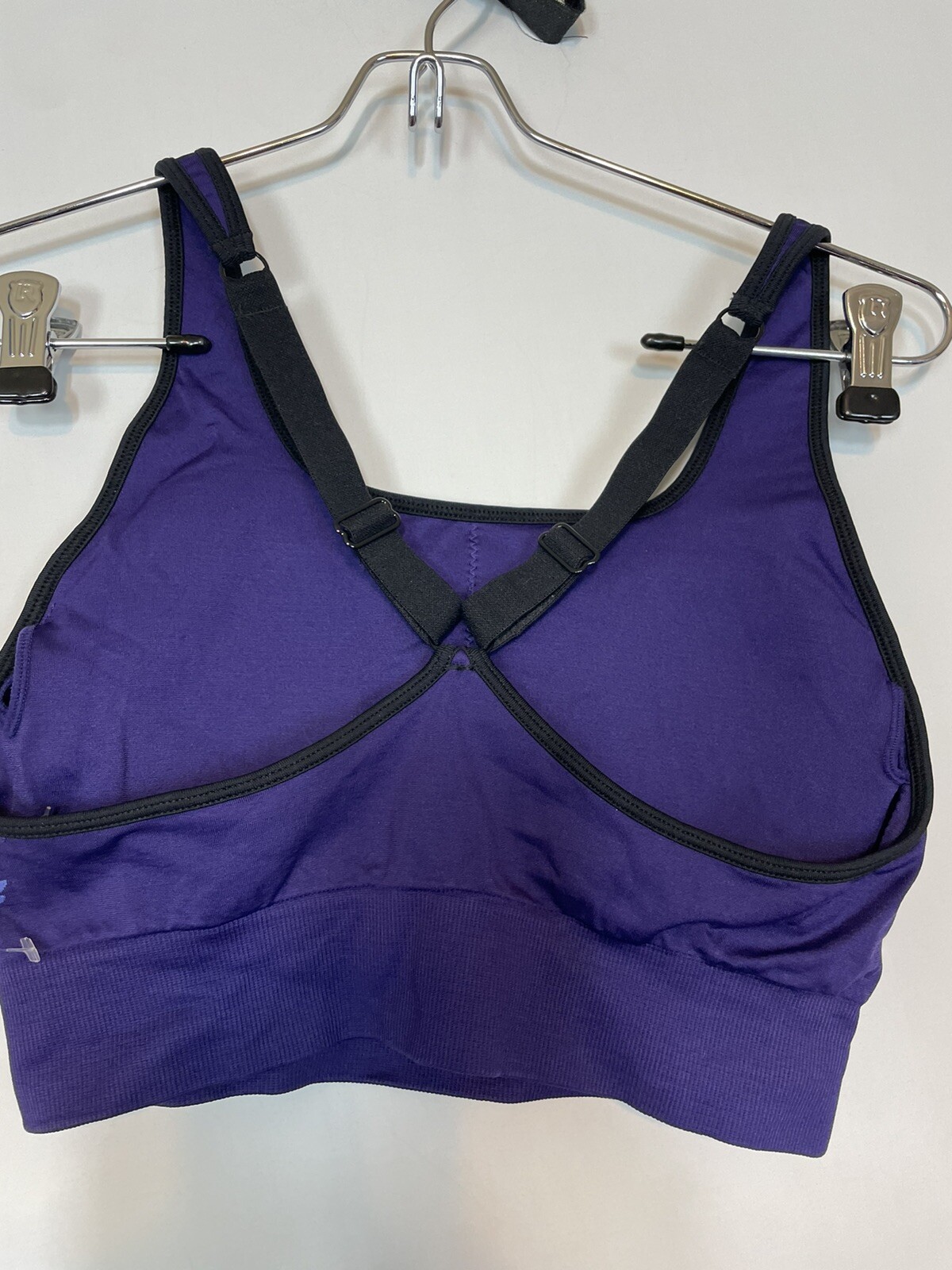 Fabletics Purple slightly padded removable pads gym tank Top Workout Bra Size XS