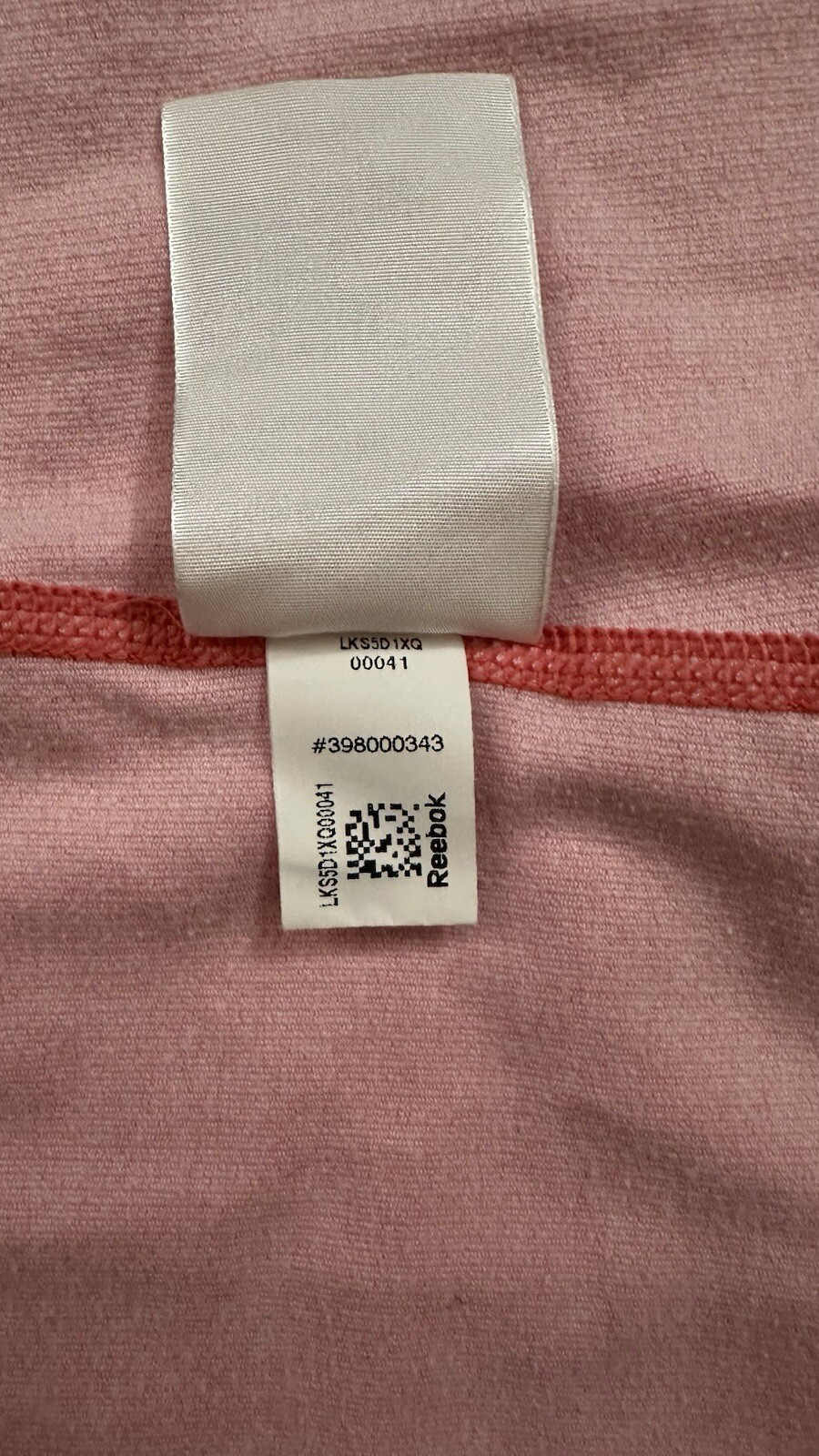 Reebok Cold Weather Compression Long Sleeve Shirt Pink Slate Size S
