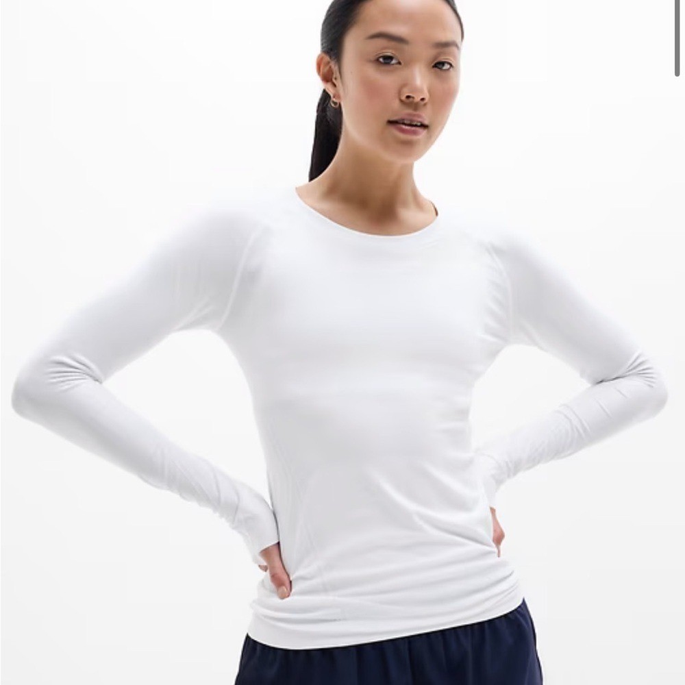 Athleta Momentum Seamless Long Sleeve Top