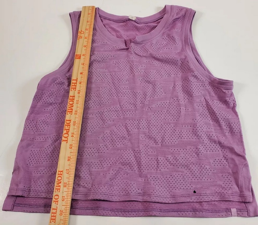 Lululemon 8 Train to Be Mesh Tank Top *Camo Dot Camo Wisteria Purple W1CSRS