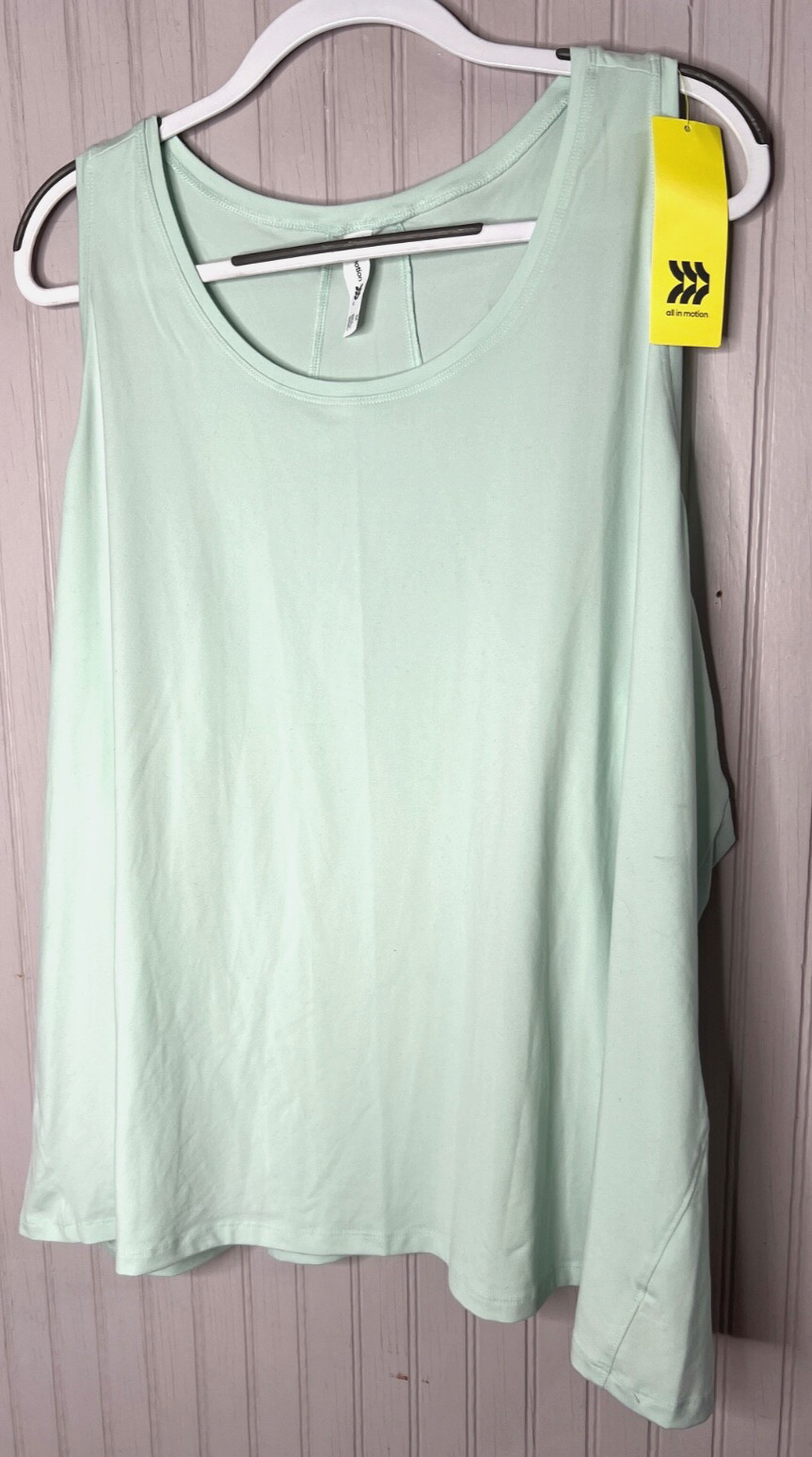 All in Motion Women TOP 3X Mint Green Pullover Athleisure Perfomance NEW