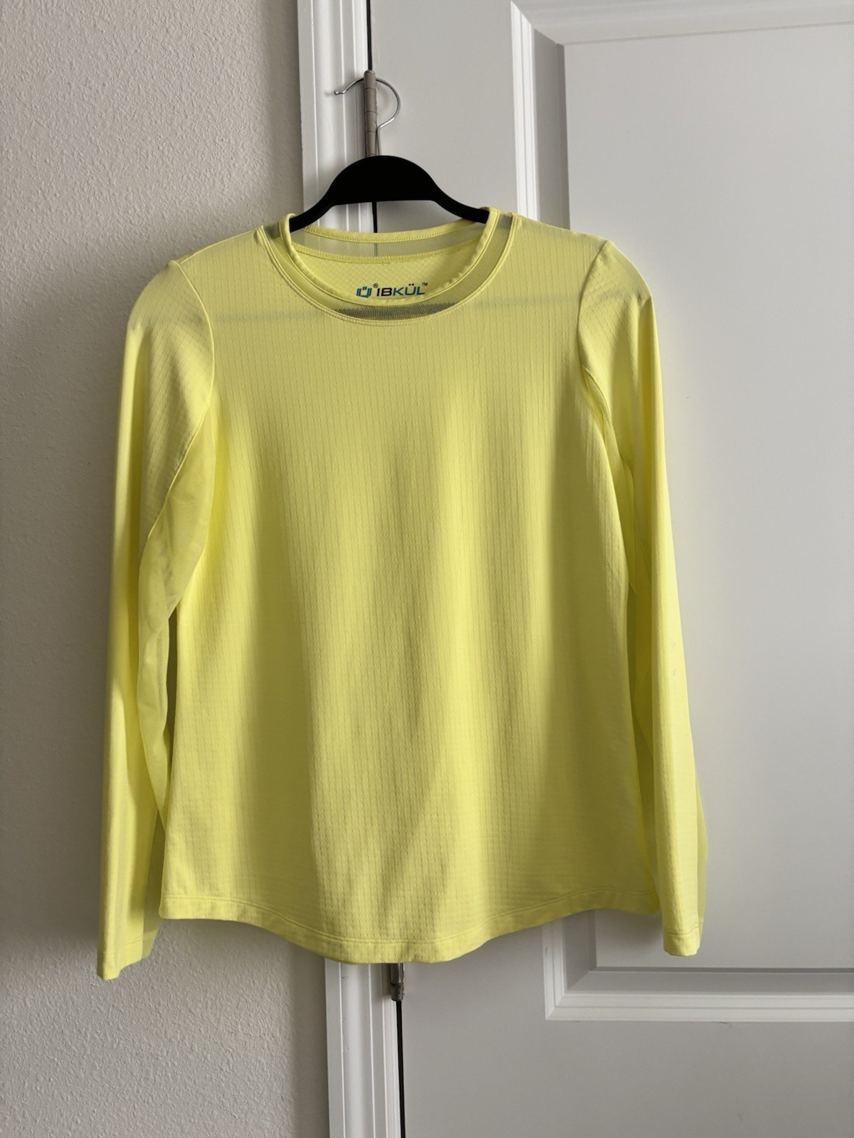 IBKUL Women’s UPF 50+ Long Sleeve Cooling Shirt Yellow Size S Quick Dry
