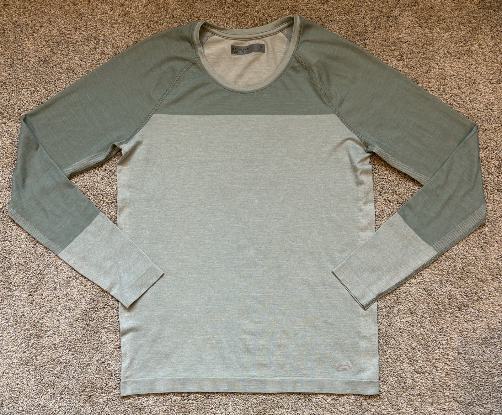 Icebreaker Merino Blend 125 Cool-Lite Sphere Long Sleeve Color Block Women’s Sm