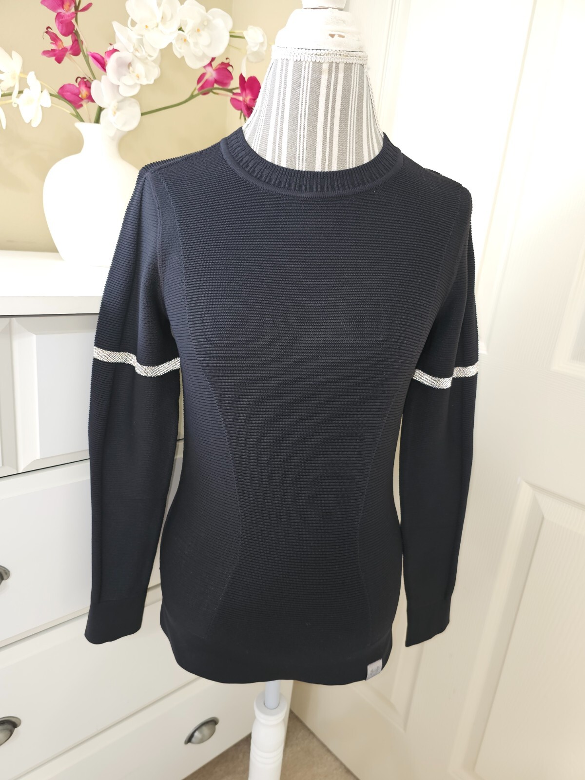 Under Armour Intelliknit Phantom Black Cold Weather Running Sweater 1344424 Sz.S