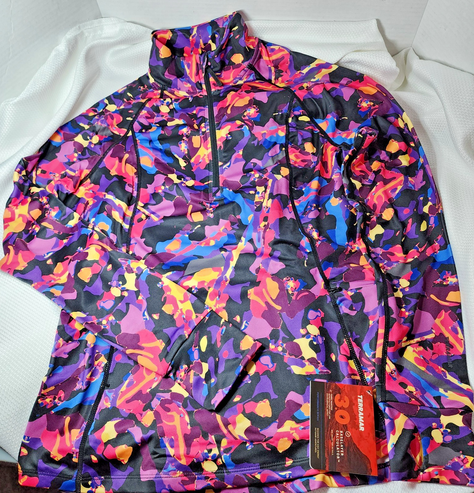 Terramar base layer Climasense Rising Sun half zip 3.0 womens M 10-12