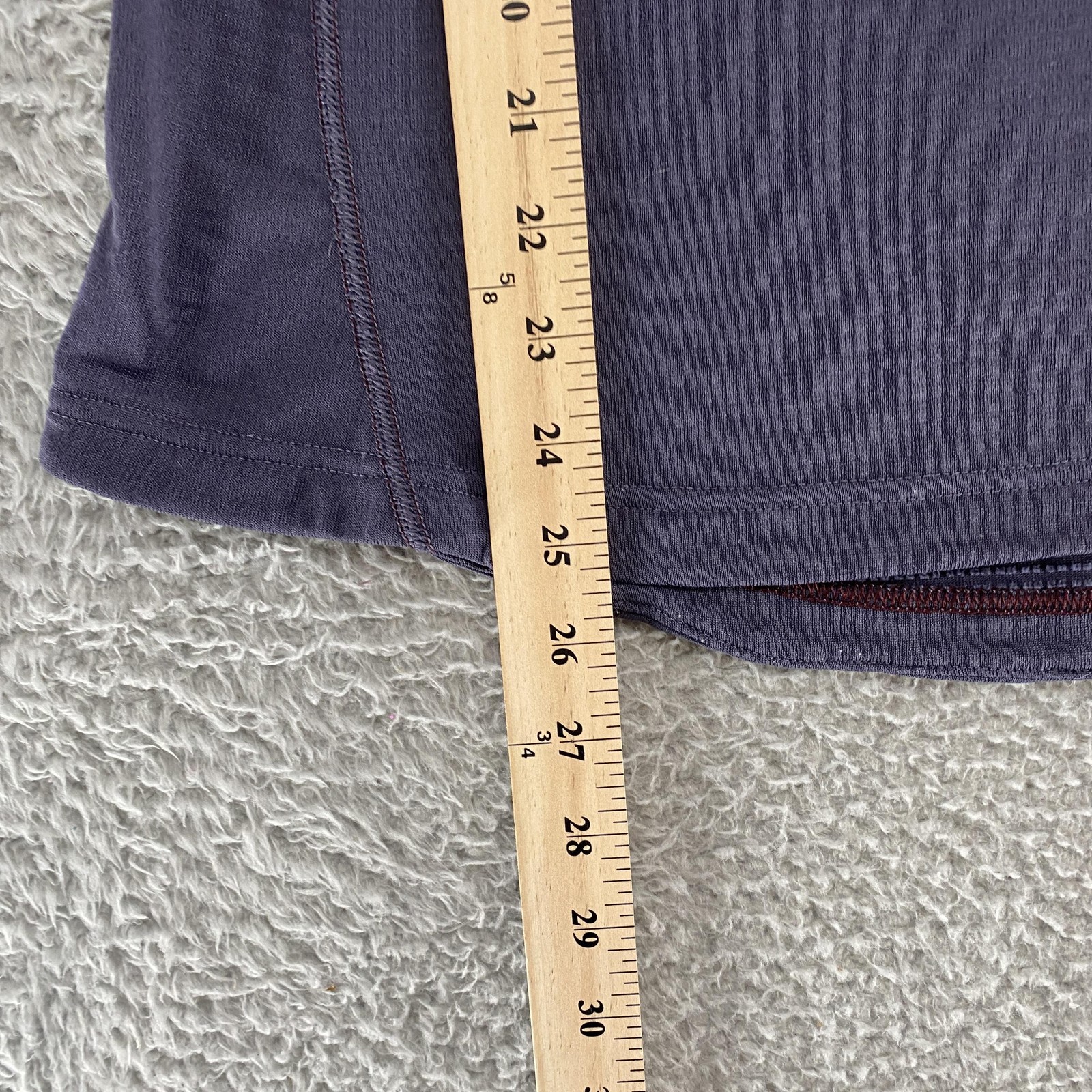 REI Pullover Base Layer Top Womens Medium Purple Quarter Zip Thermal Waffle