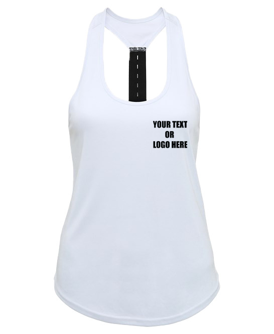 Personalised Custom Printed Women TriDri Performance Strap Back Vest TR027