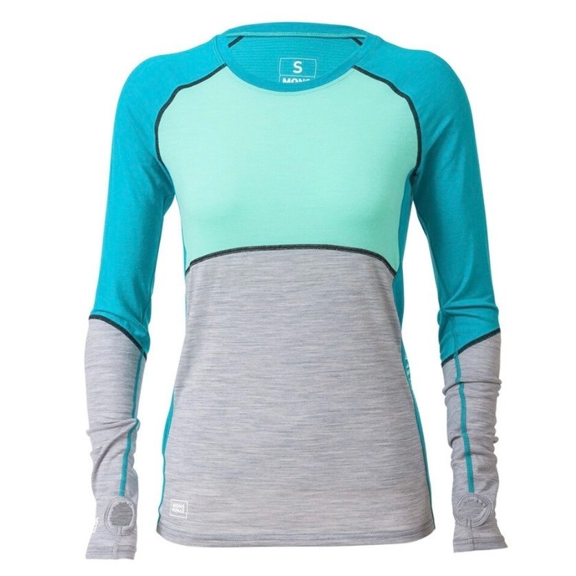 Mons Royale 83% Merino Wool Base Layer Women’s Size L Long Sleeve Thermal Top