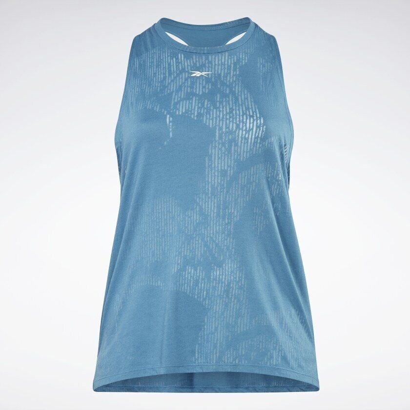 Reebok Women’s Plus Size Burnout Tank Top Essential Blue 2X, 4X