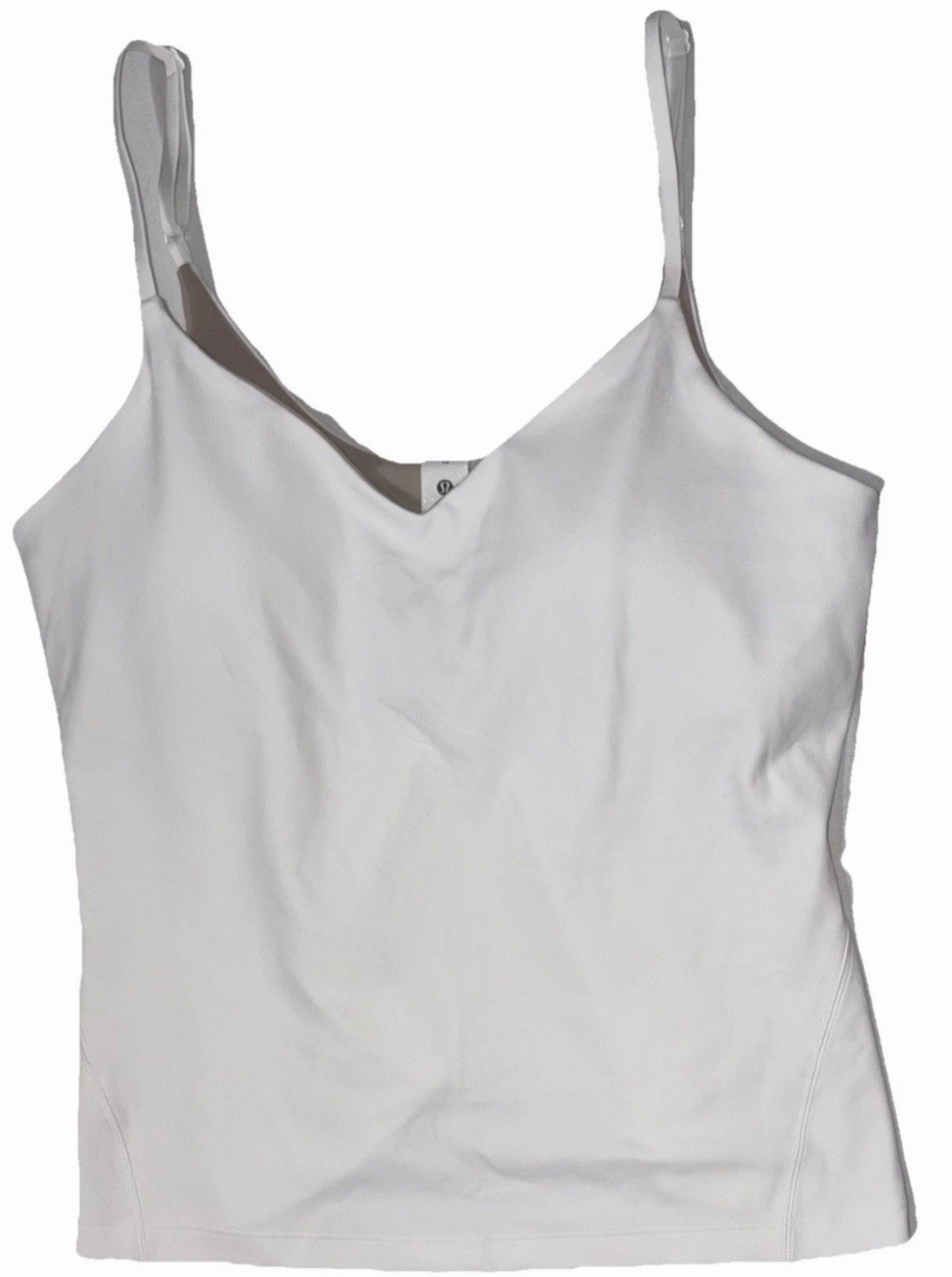 NWT☀️LULULEMON☀️SIZE 6☀️ALIGN WAIST LENGTH CAMI A/B☀️WHITE☀️LINED☀️AUTHENTIC $68