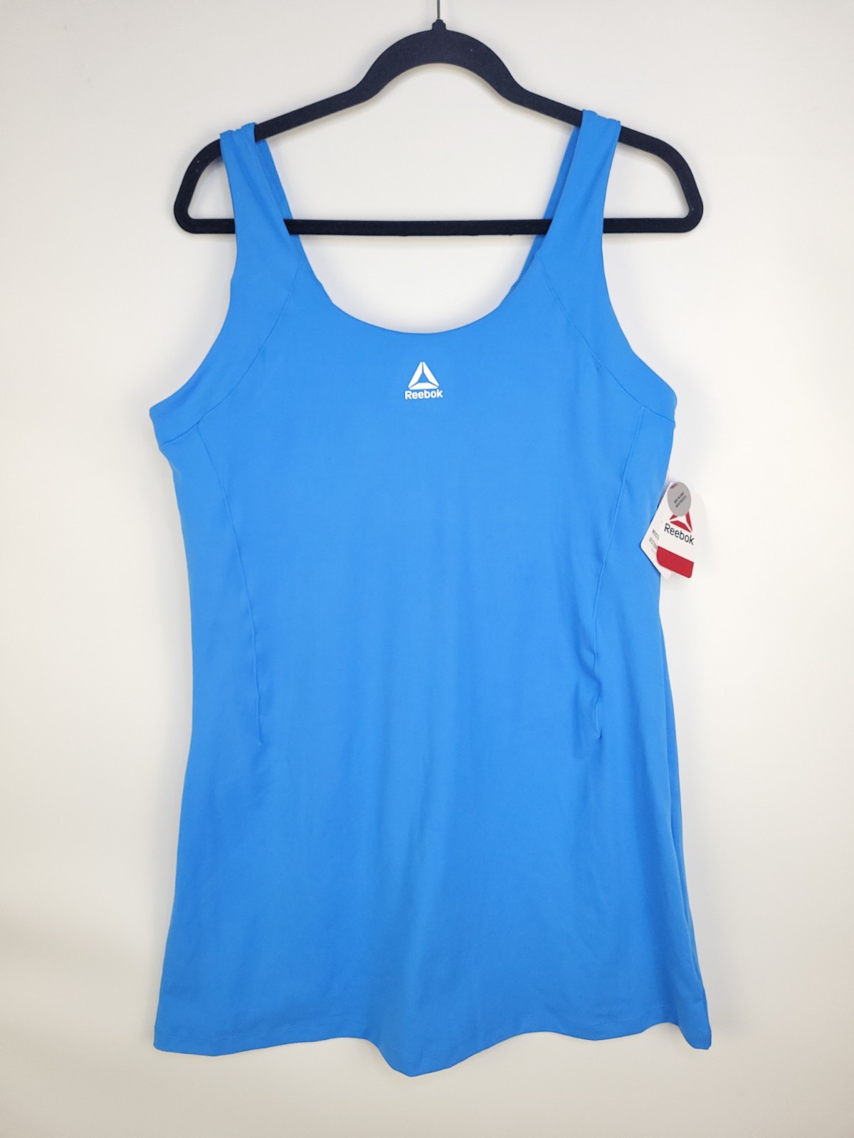 Reebok Women’s XL Blue Athletic Dress Tunic Tank Top Activewear Built-In Shelf L
