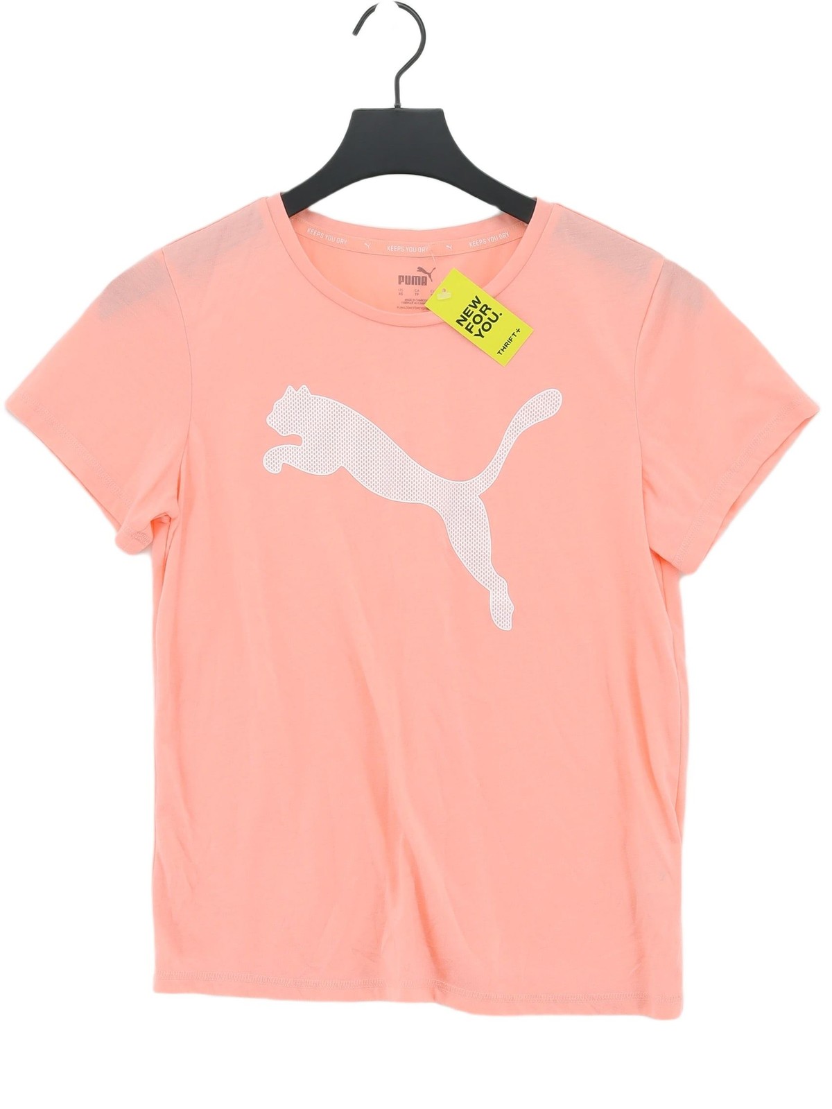 Puma Women’s T-Shirt XS Pink Polyester with Viscose Basic