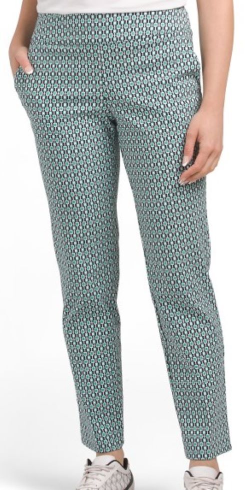 NWT SWING CONTROL Green Black White NEXUS PULLON STRETCH ANKLE PANTS M & L