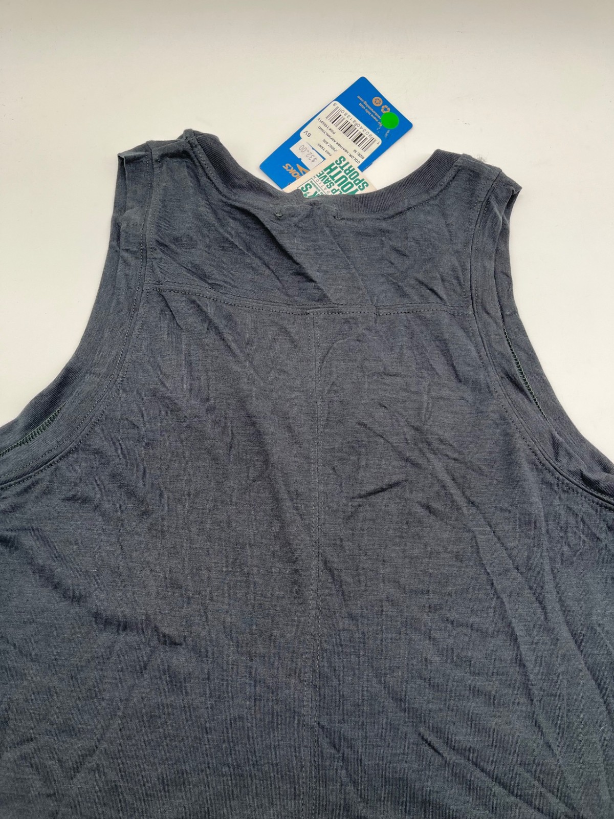 Brooks Womens Medium Heather Gray Running Tank Top Sleeveless Graphic Tee