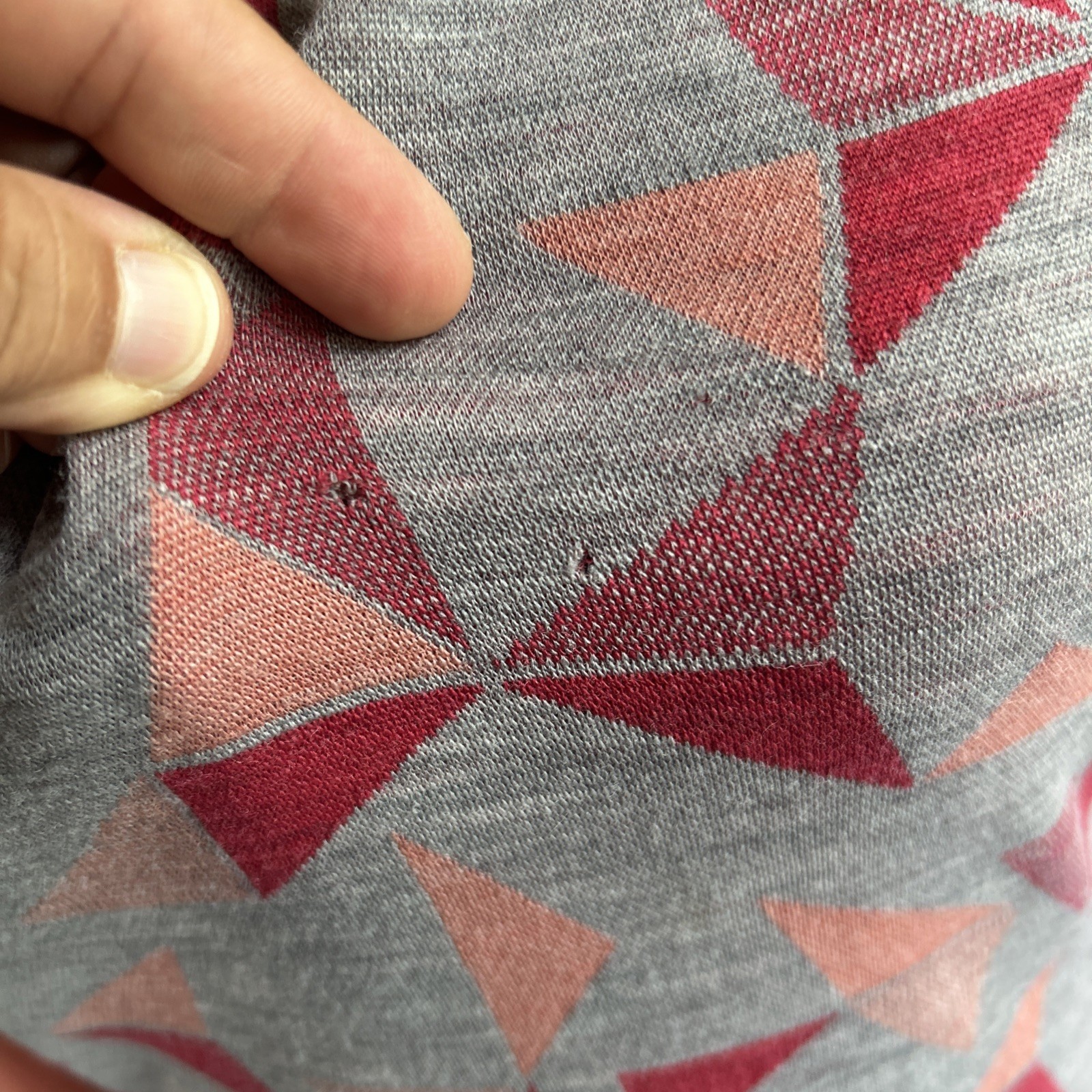 Smartwool Merino 250 Baselayer Pattern Quarter Zip Women Sz M Orange Gray👀 SEE*