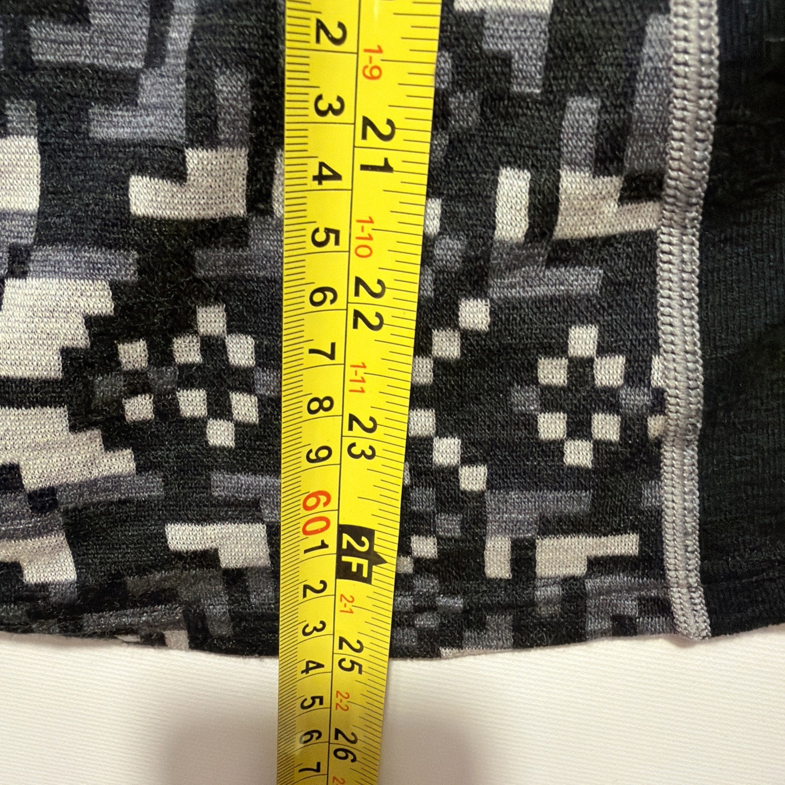 Kari Traa Wool Else Half Zip Base Layer Top Women M Black Nordic Print Gorp