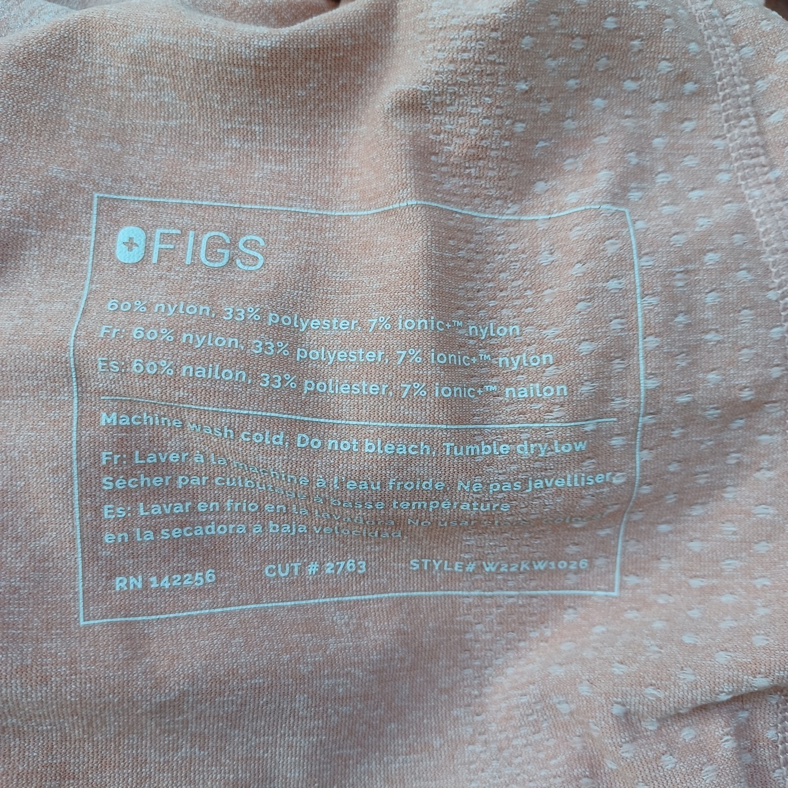 FIGS Threads for Threads Seamless Racerback Tank Top Clay Orange W22KW1026 Small