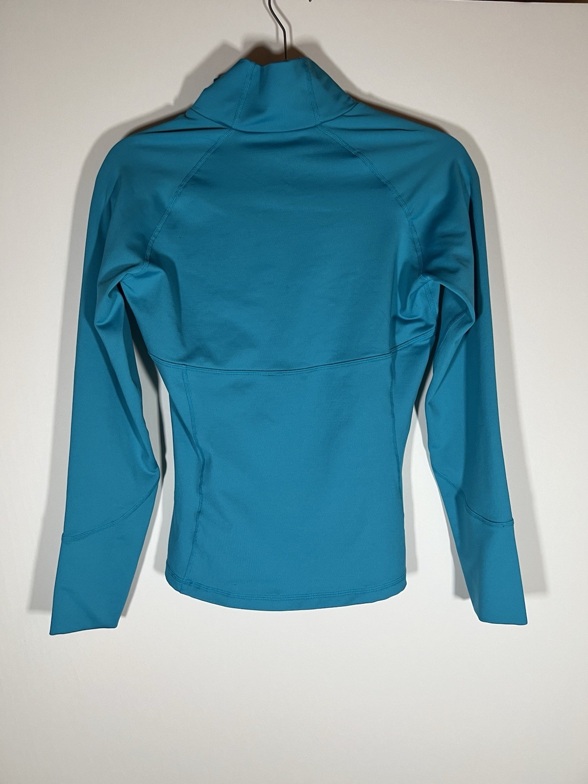Obermeyer turquoise blue performance stretch base layer S running skiing outdoor