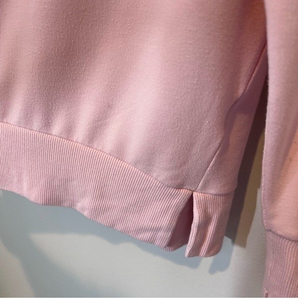 Everyday Athleisure Funnel Neck Pullover – Medium- Pink Soft Lightweight Cozy
