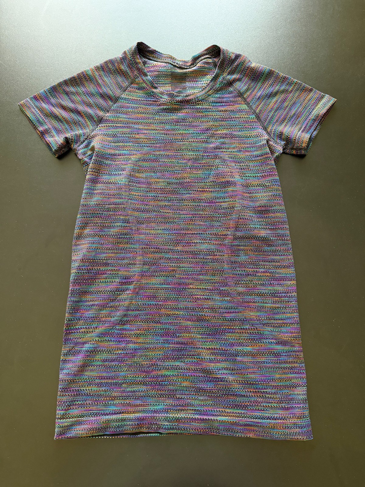 Rare Limited Edition Lululemon Swiftly Tech Shirt Womens Rainbow Short Sleeve