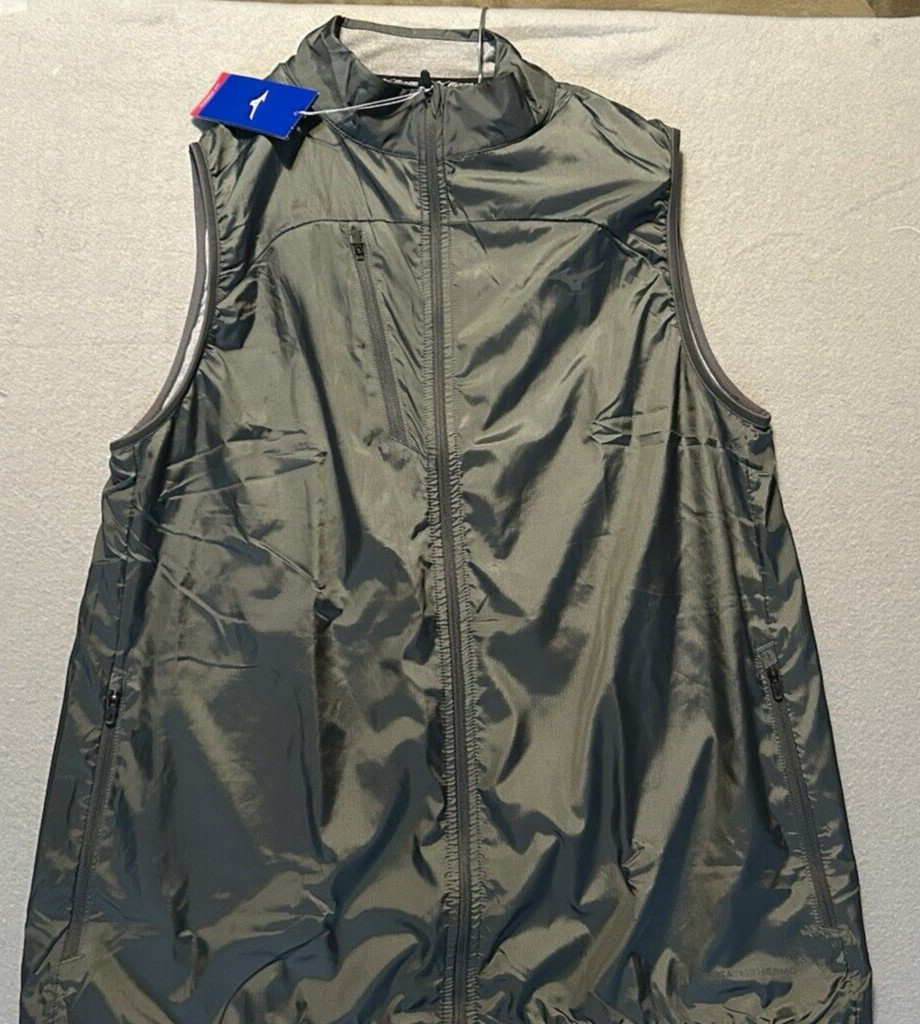 Mizuno Women’s Breath Thermo FZ Running Vest Magnet X LARGE NWT