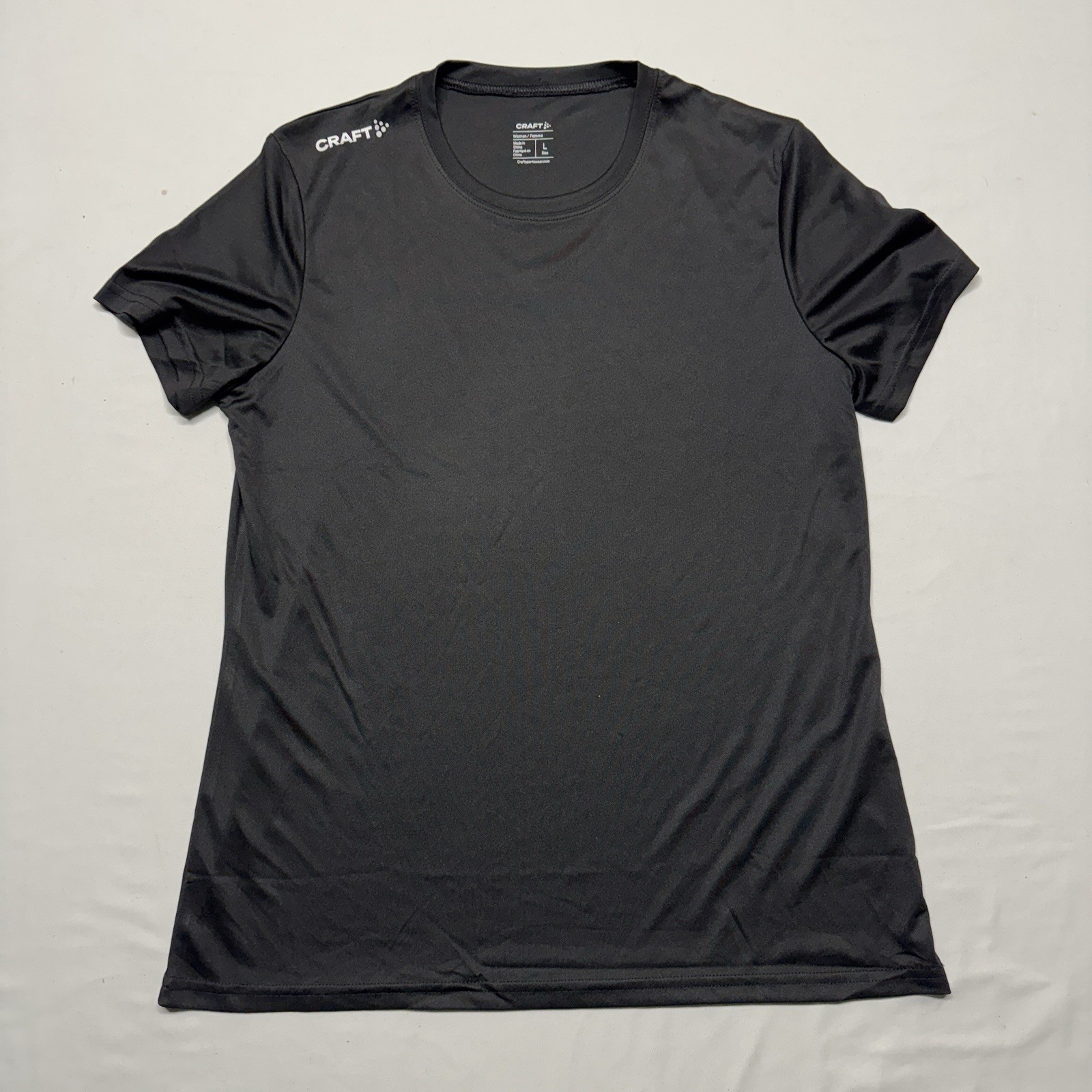 Craft Sportswear Women’s Black Quick Dry Athletic T-Shirt Size L