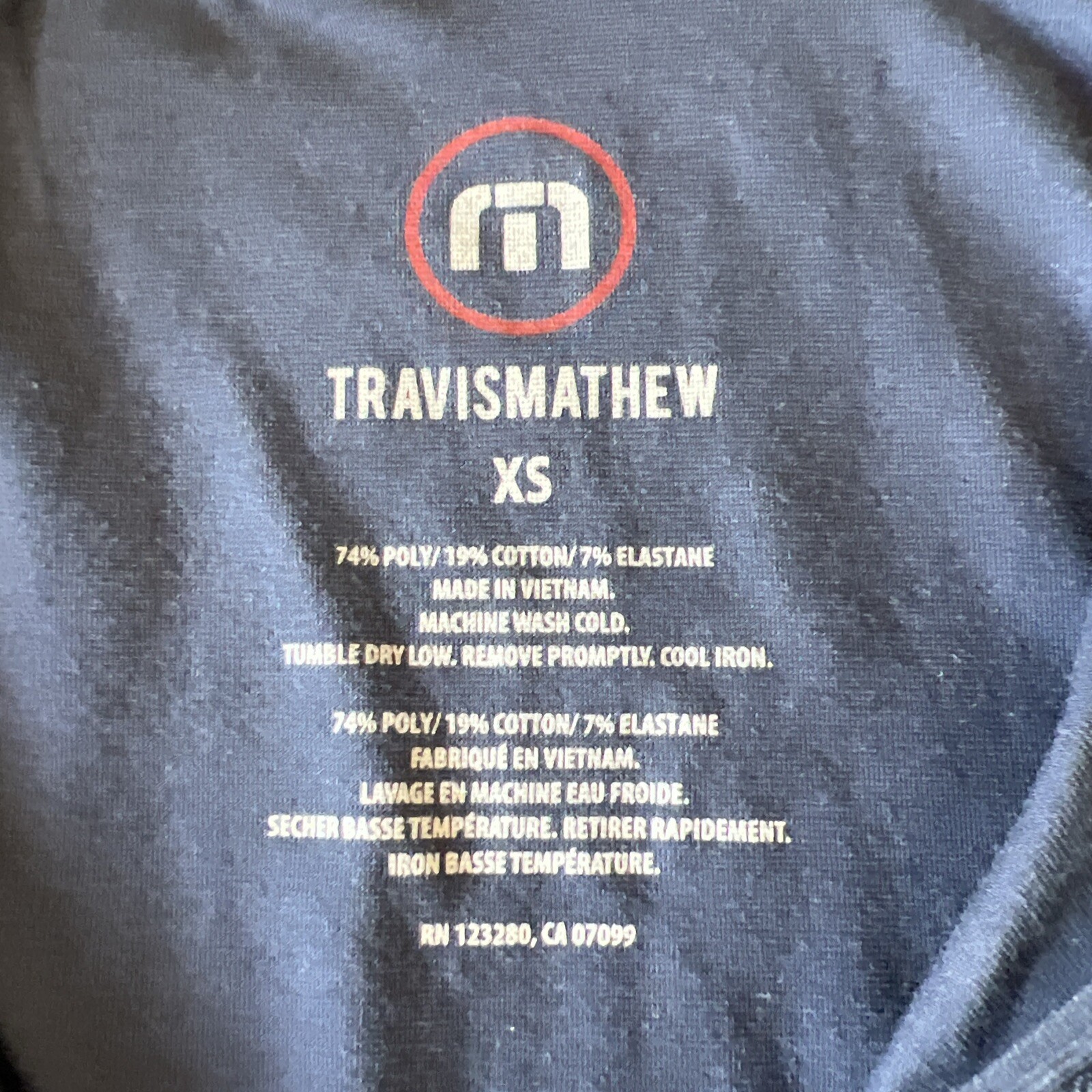 Travis Mathew Yanks 1/4 Zip Pullover Womens XS Navy Blue Performance Stretch NWT