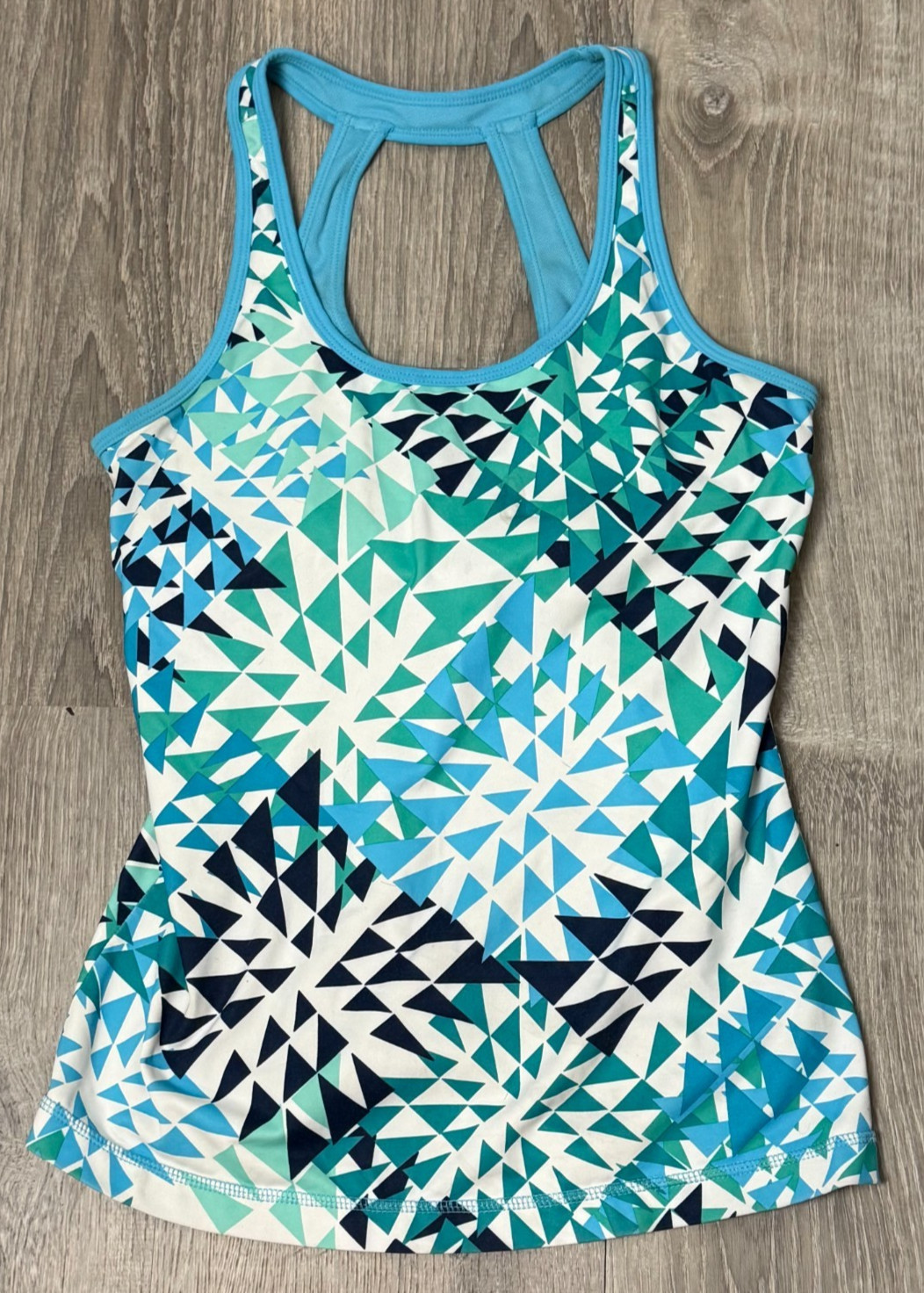 Xersion Activewear Medium Racerback Longline Sport Tank Top Shelf Bra Pickleball