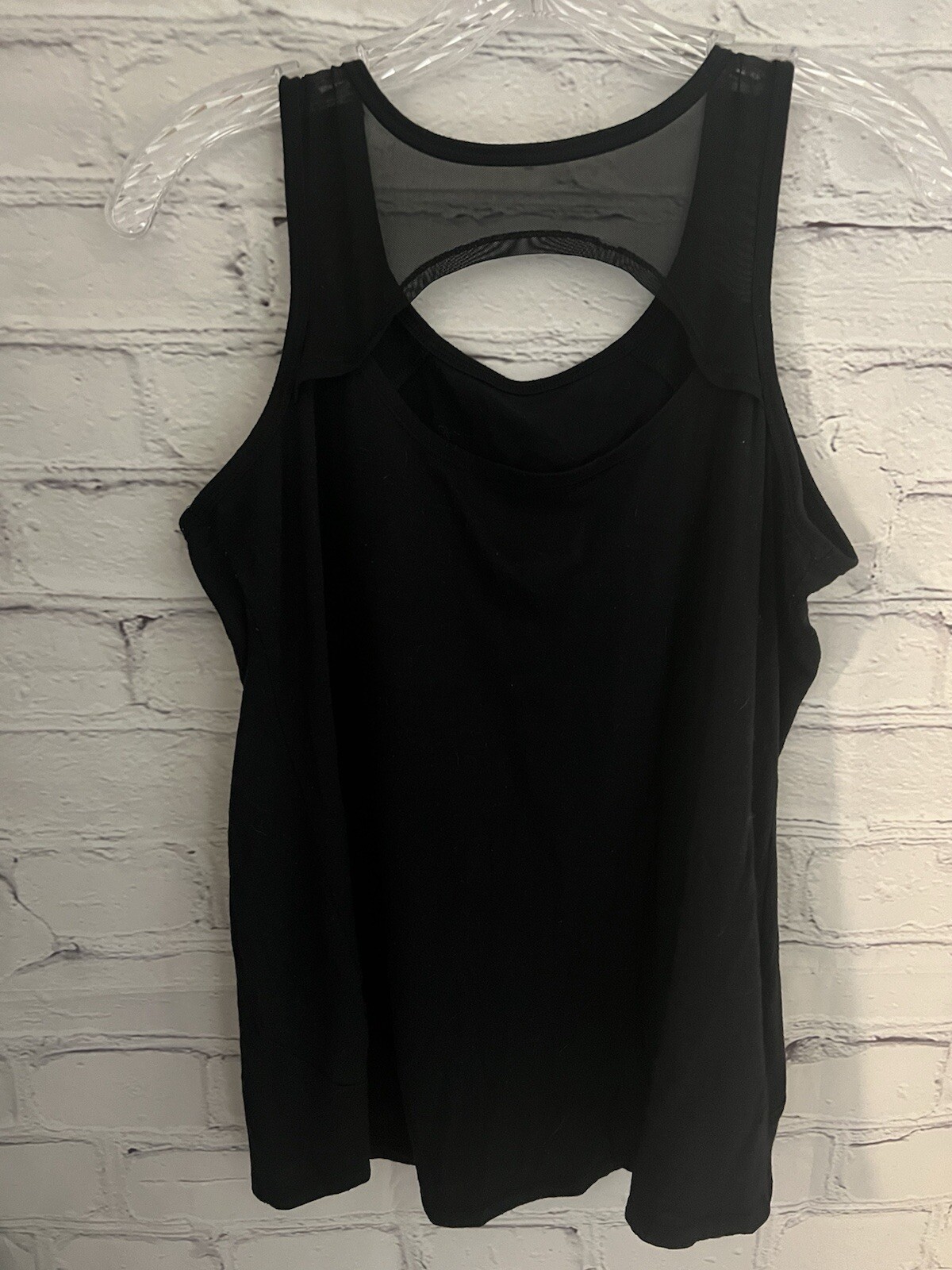 Zone Pro Solid Black Activewear Tank Top Poly/Rayon/Spandex Women’s Size Small