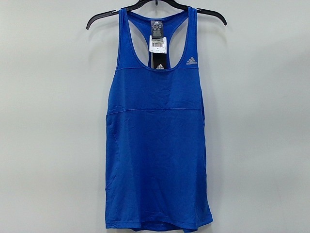 Adidas Running Cross Tank Top Size M Blue Racerback Athletic Activewear