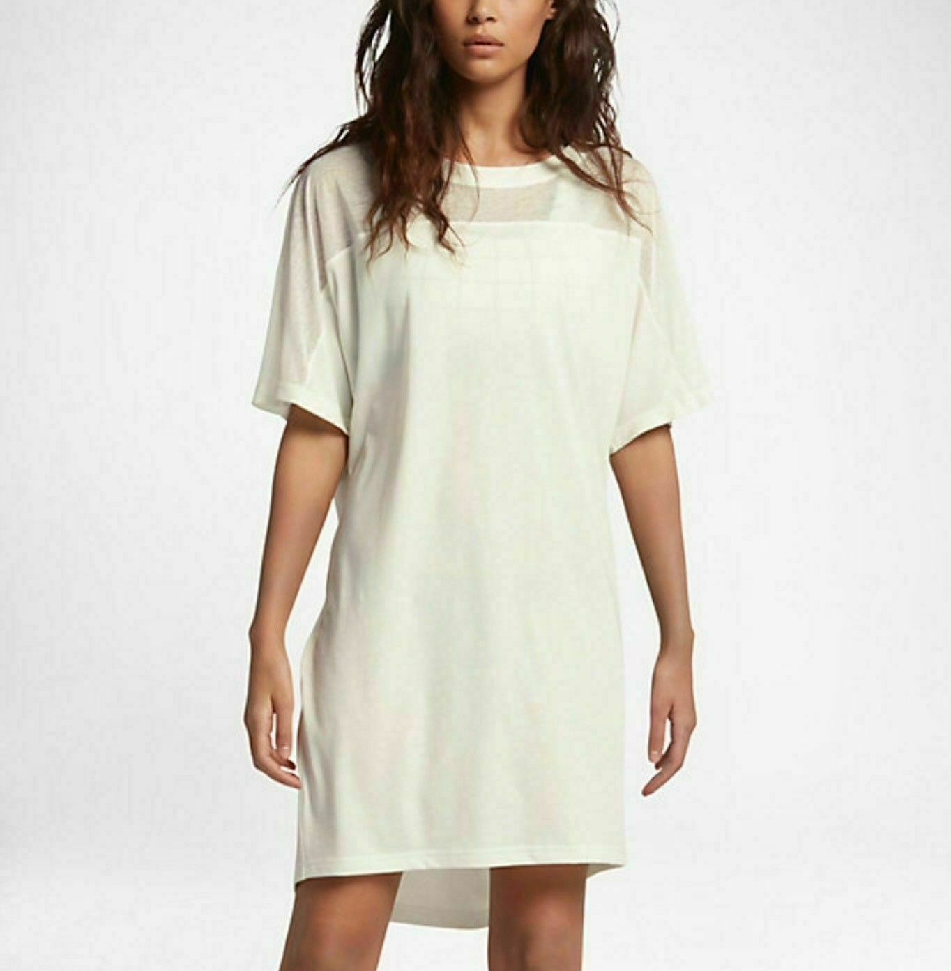 Nike Women’s NikeLab Essential Dress L Sail Ivory White Black Casual New