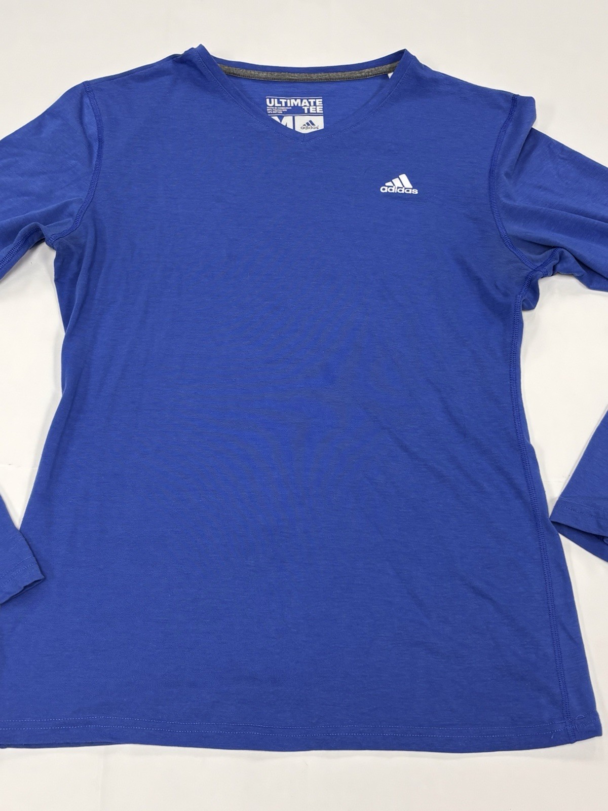 Adidas The Ultimate Tee Climalite Long Sleeve Athletic V-Neck T-Shirt Women Med