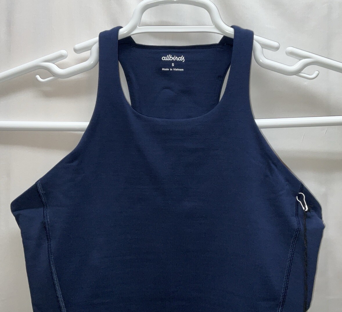 NWT Women’s allbirds Natural Run Form Training Running Tank w/ Shelf Bra Navy S
