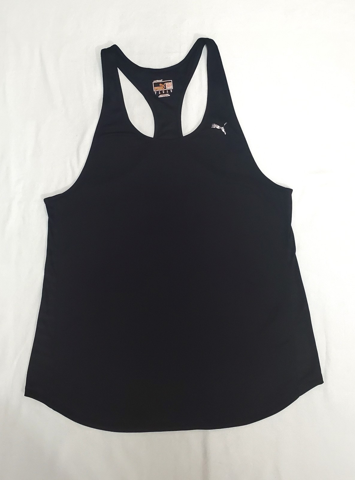Puma Women’s Black Racerback Tank Top Athletic Workout Gym Size Small Dry Cell