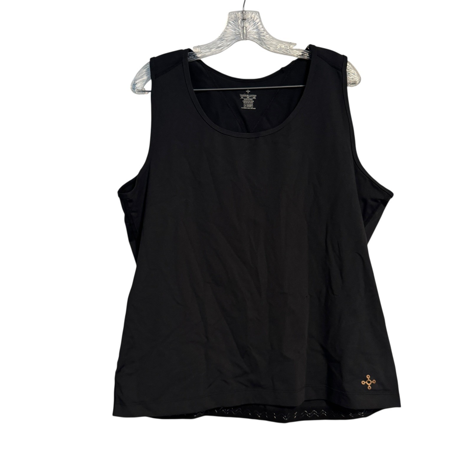 Tommie Copper Tank Womens 4XL Shoulder Support Tank Black Top
