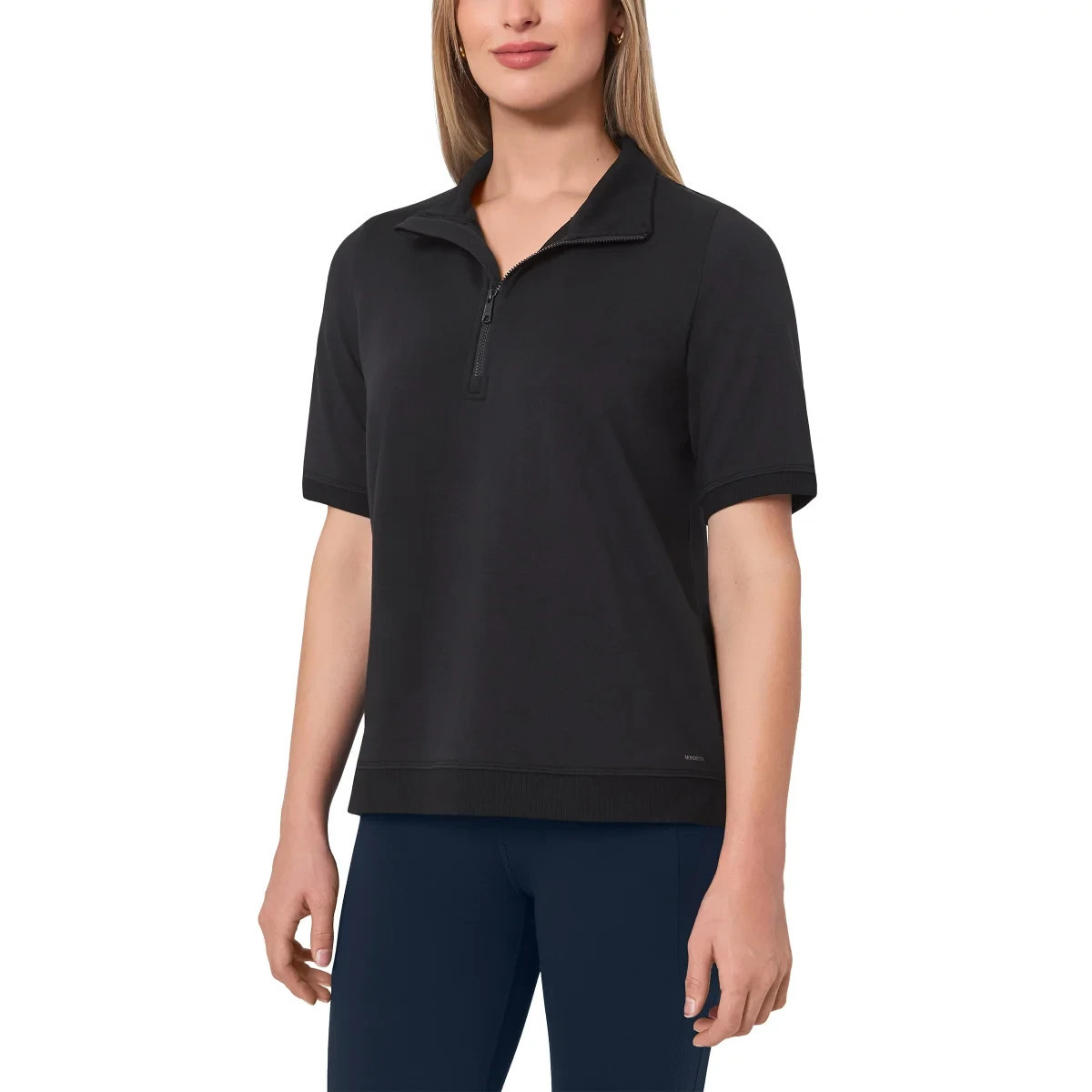 Mondetta Women’s Short Sleeve Terry 1/4 Zip