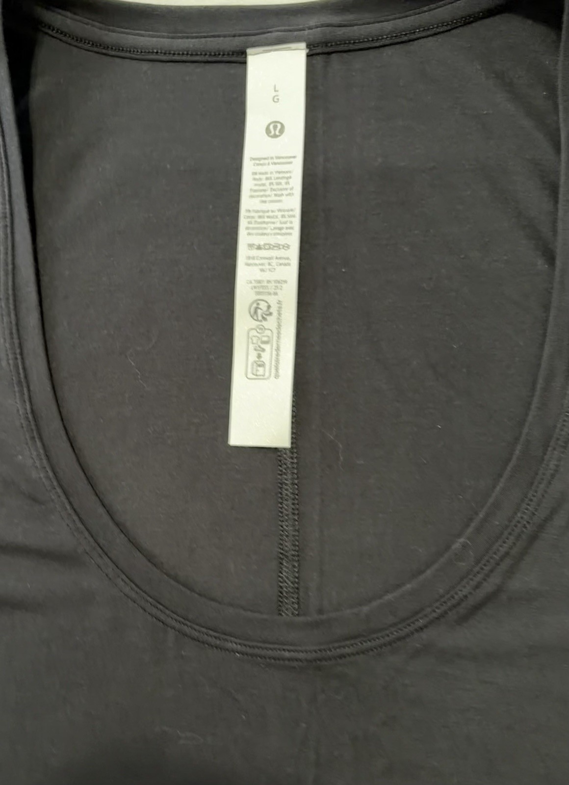 NWT⚡️LULULEMON⚡️LARGE⚡️ MODAL SILK SIDE SPLIT TANK⚡️4-WAY STRETCH⚡️BLACK⚡️$58