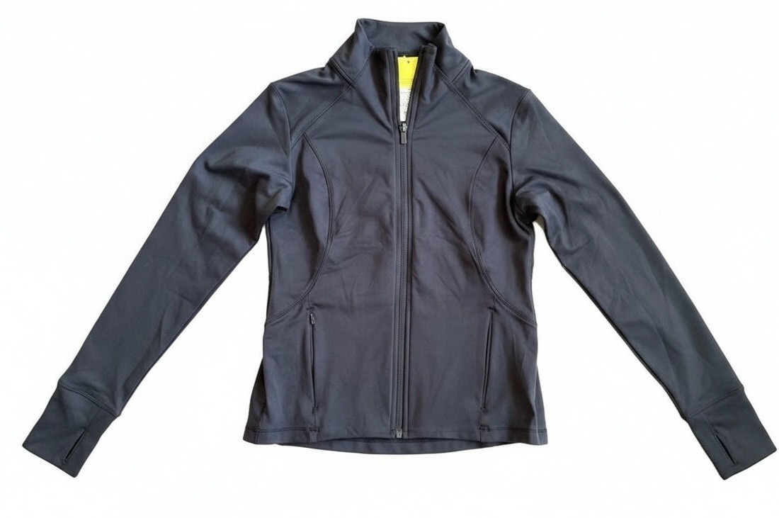 All in motion zip up long sleeve top, size xs