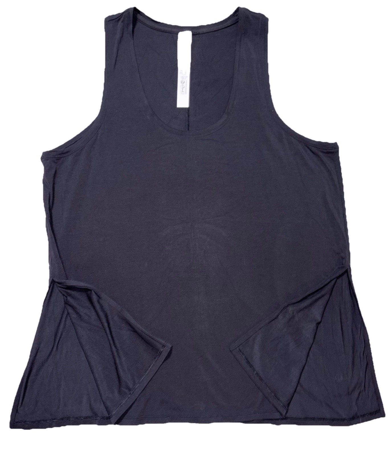 NWT🎀LULULEMON🎀XLARGE🎀MODAL SILK SIDE SPLIT TANK🎀4-WAY STRETCH🎀BLACK $58