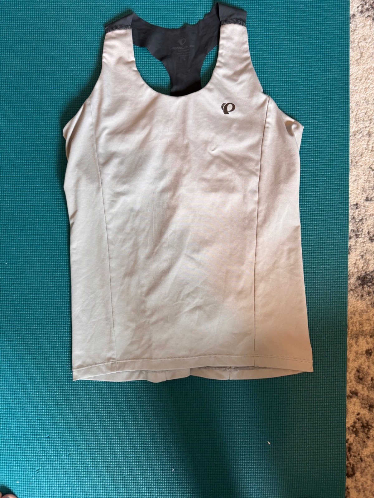 PEARL iZUMi Women’s Racerback Cycling Athletic Tank Top Size Large Built-In Bra